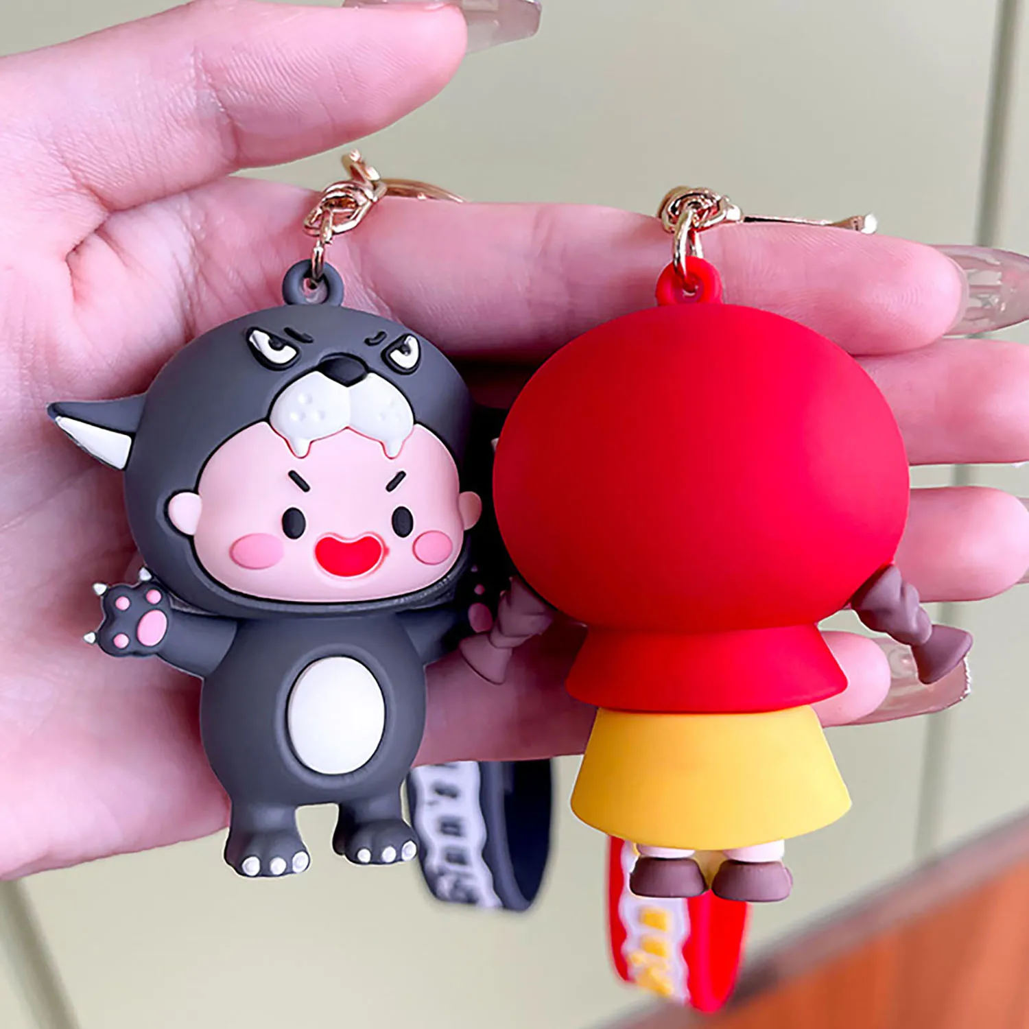 Женский брелок с героями мультфильмов милая маленькая красная Подвеска для