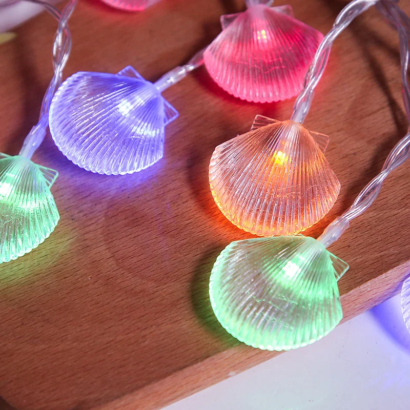 

String Light Sea Shell Light String Decorative String Light Pendant 10 LEDs 1.5M