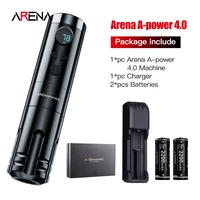 arenahawk a power 4 0 stroke generation wireless battery tattoo machine pen led display direct drive permanent makeup accessorie