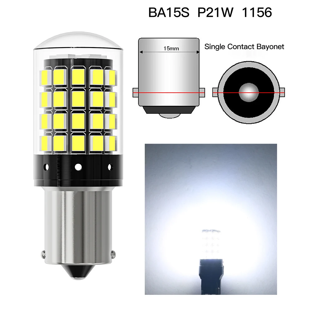 Лампы для указателей поворота 2x1156 BA15S P21W BAU15S PY21W 1157 P21/5W BAY15D 2835 54smd