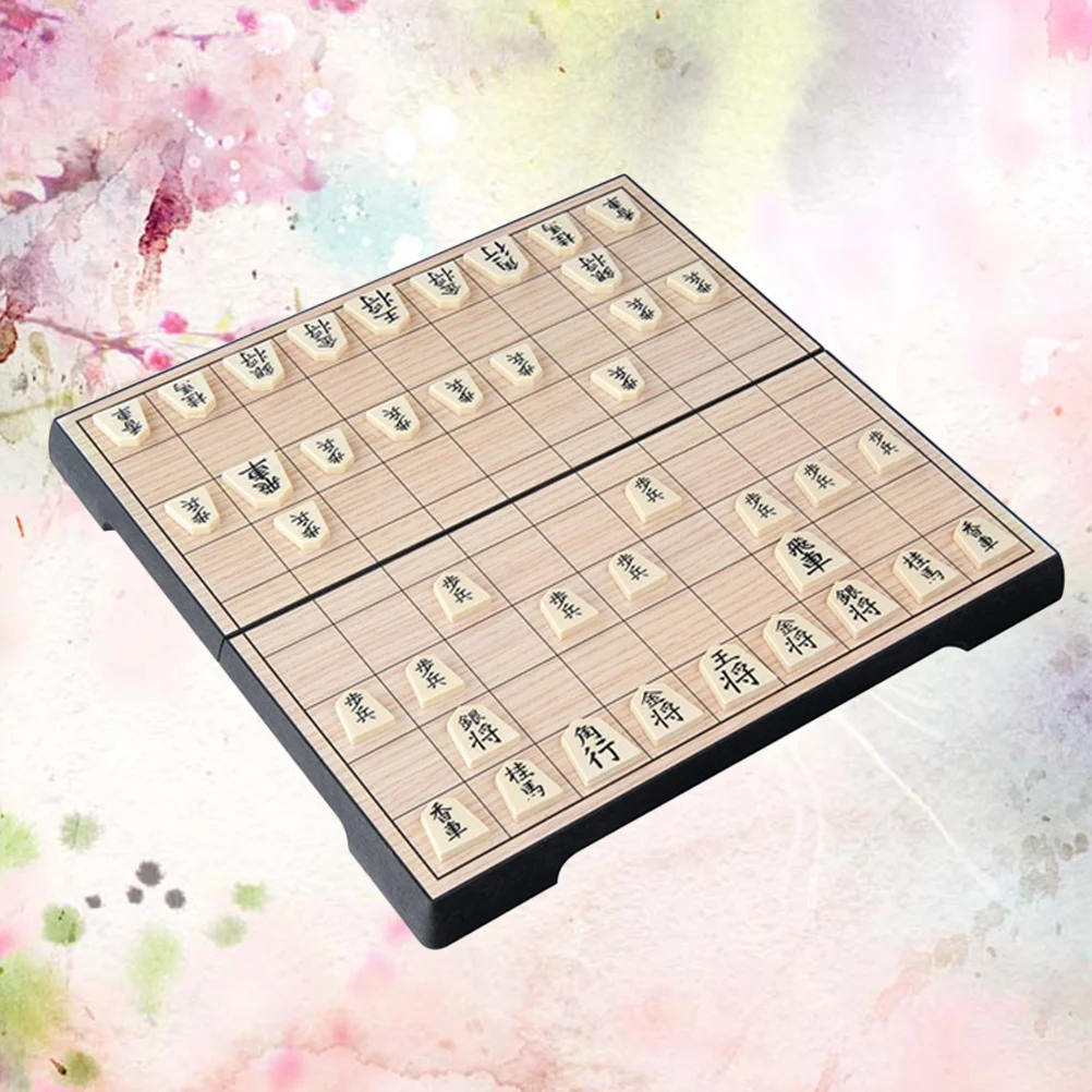 

1Pc Foldable Shogi Game Beginner Set Shogi Game Family Interactive Games Magnetic Checkers