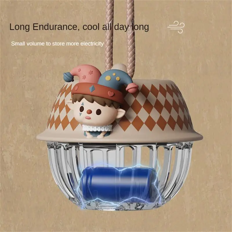 

Небольшой Бесшумный мини-вентилятор в цирковом стиле с Usb-зарядкой, прочный цирковой вентилятор для колокольчика, портативный подвесной мини-вентилятор для шеи, небольшой бесшумный вентилятор, 1 шт.