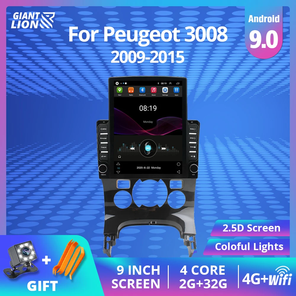 

Автомагнитола 2DIN на Android 3008 для Peugeot 2009, 2011, 2012,-2015, автомобильный мультимедийный плеер с Bluetooth, Wi-Fi, навигацией, автомобильный видеоплеер