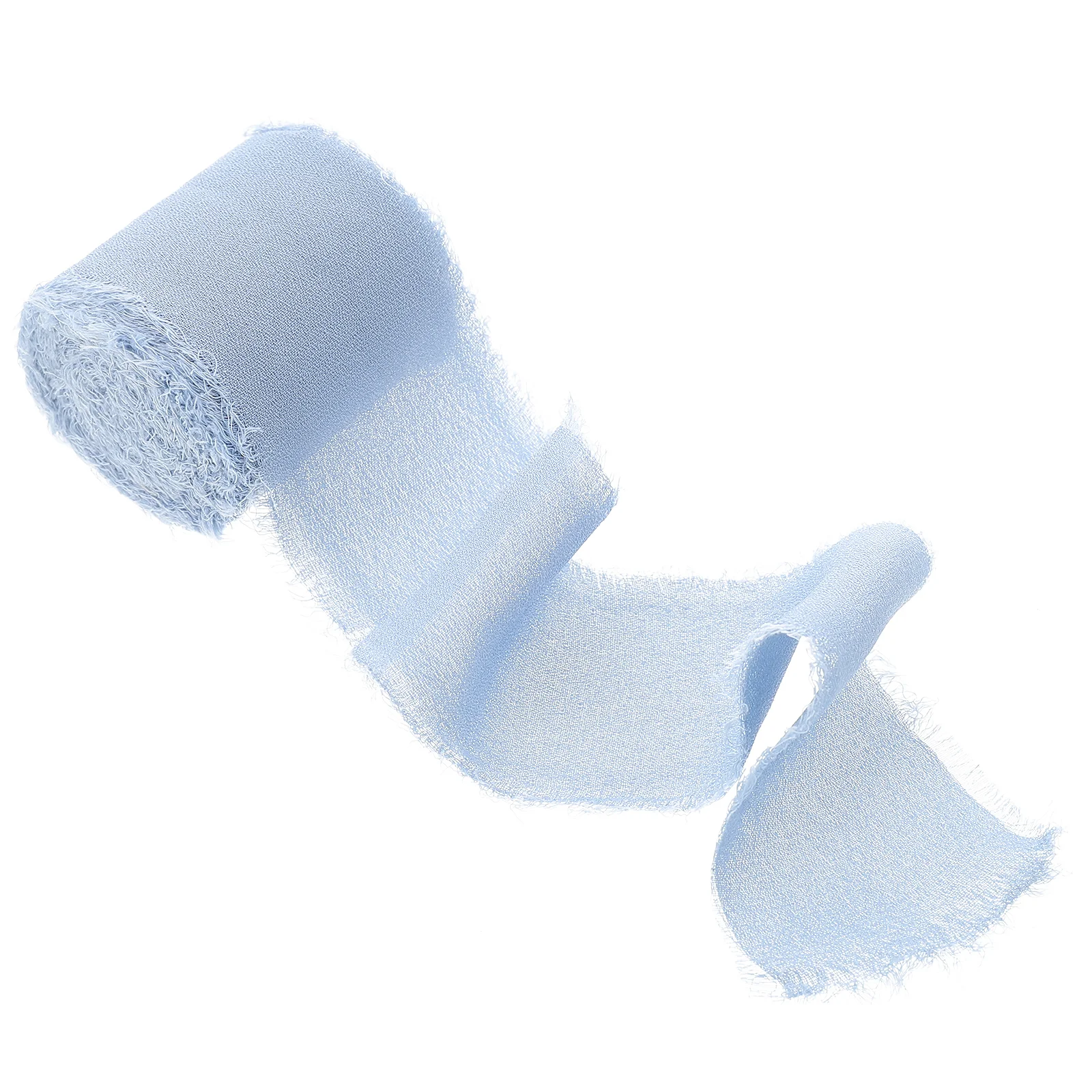 

Ribbon Ribbons Gift Chiffon Dusty Blue Wrapping Fringe Wedding Silk Frayed Bows Hair Packaging Bridal Box Decorative Crafts