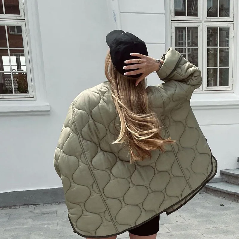 Women Thicken Warm Parka Coat Women's Winter Bread Coats O Neck Outwear Loose Oversized Padded Woman Pocket Jackets