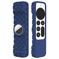 silicone remote control protective case for apple tv remote controller anti fall dustproof cover shell for apple tv 4k siri 2021