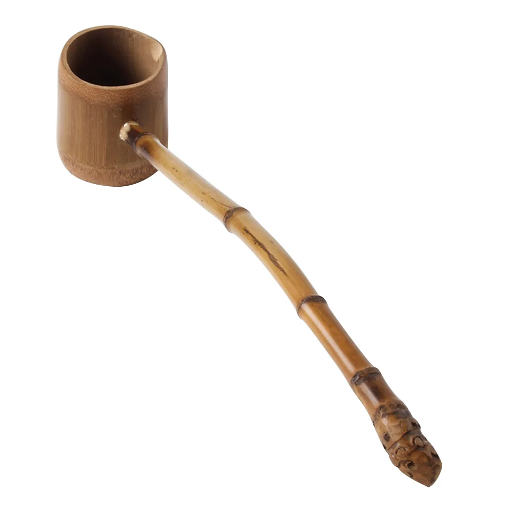 

Ladle Water Spoon Dipper Scoop Teaceremony Bath Handle Bailer Wooden Japanese Kitchen Chinese Cup Accessoriesbathing Hishaku