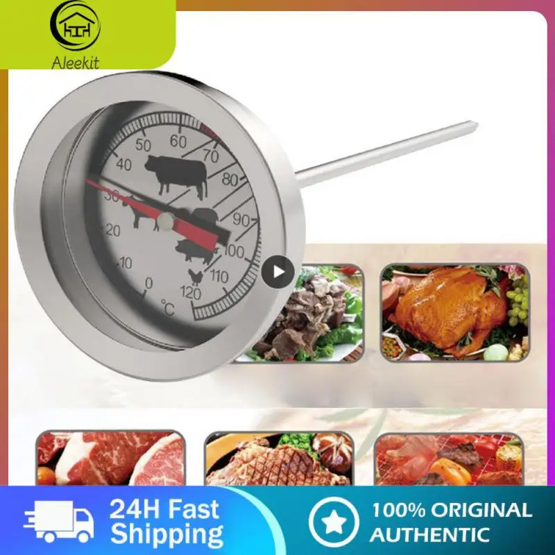 Stainless Steel Pocket Probe Thermometer Gauge For BBQ Meat Food Kitchen Cooking Instant Read Meat Gauge Temperature Meter