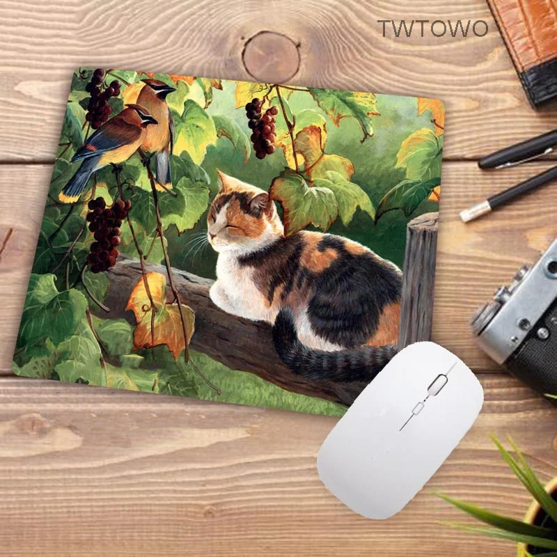 

Mouse Pad Gaming Small size MousePads Anti-slip kawaii Anime Natural Rubber lovely Cute Cat Carpet Office Decoration Mouse Mat