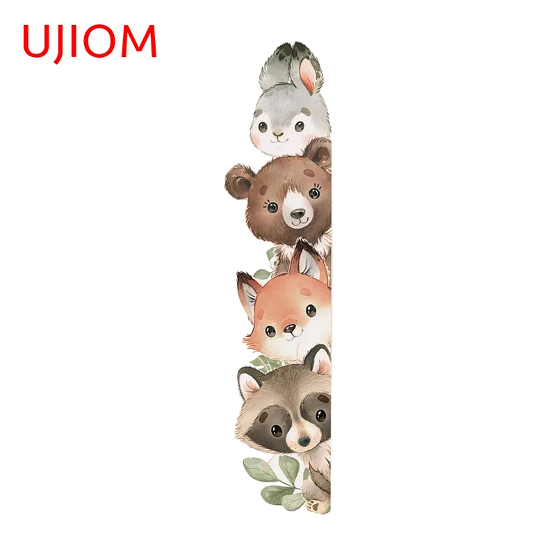 Аниме настенные стикеры UJIOM 13 см X 3 акварельные животные Необычные Веселые