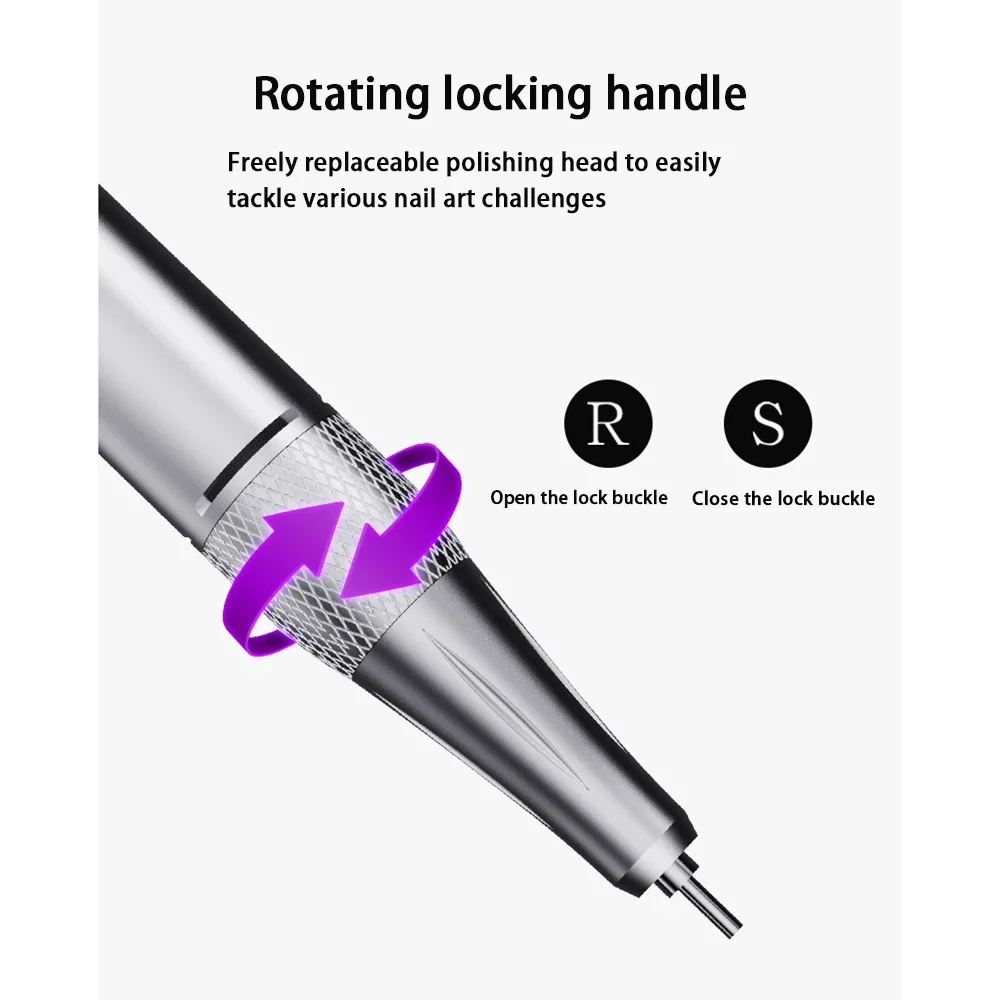 Портативная электрическая дрель для ногтей: 40 000 об/мин удаления акриловых ногтей
