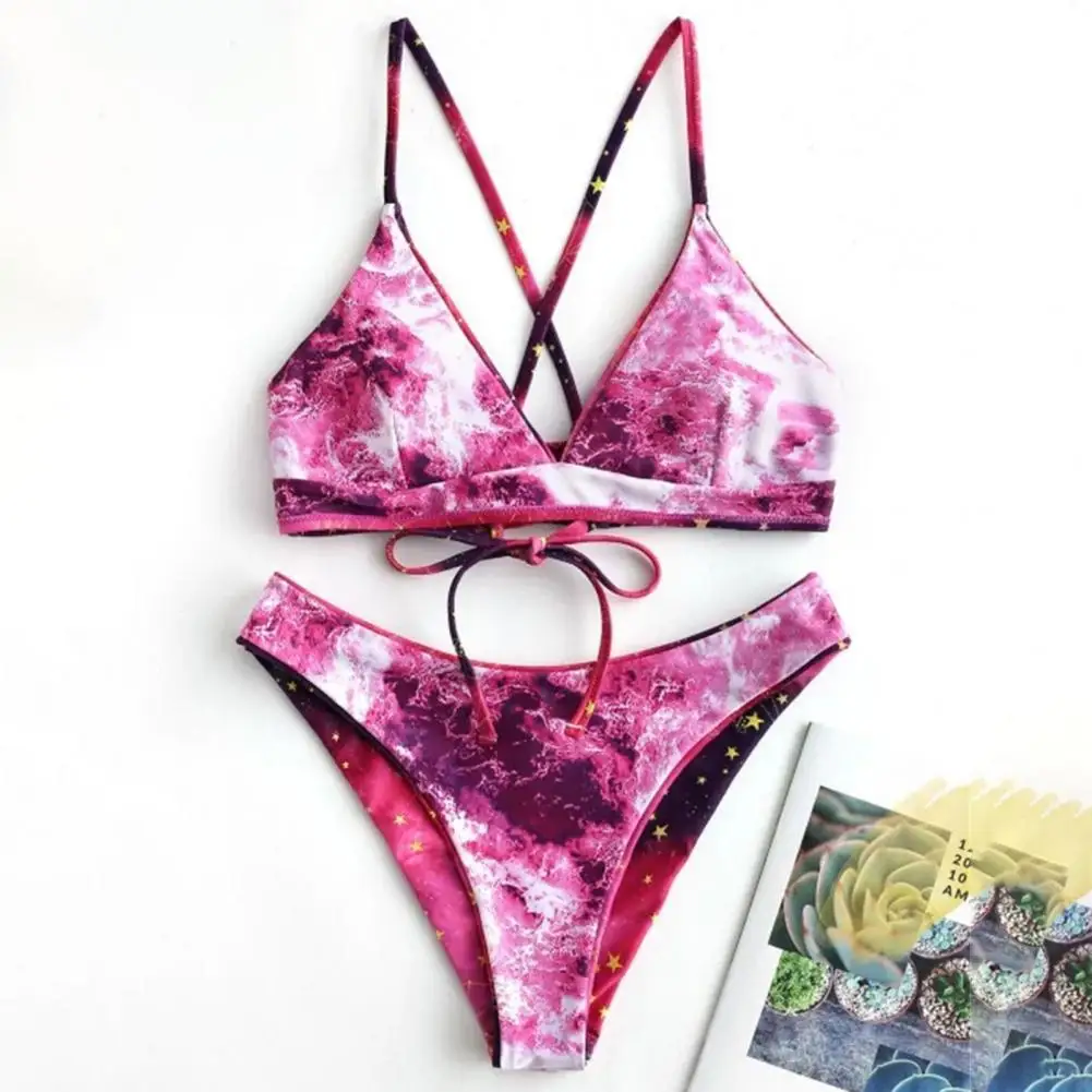 

2 шт./компл. комплект бикини с принтом