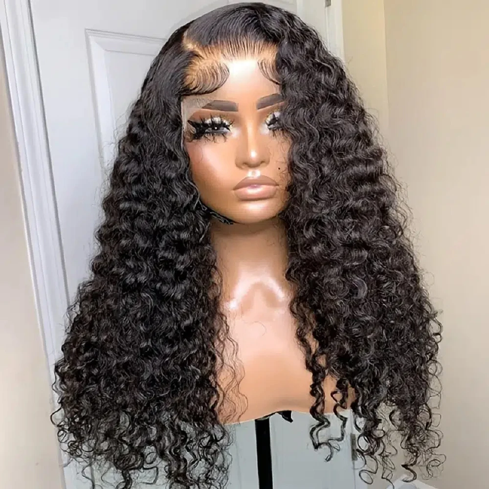 

Kinky Curly Lace Wigs For Black Women 180% Density Synthetic Hair Wig Pre Plucked with Baby Hair Glueless Curly Lace Wigs