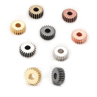 gear spacer beads for jewelry making supplies charm gold color beads for bracelet making 8mm copper vintage metal beads