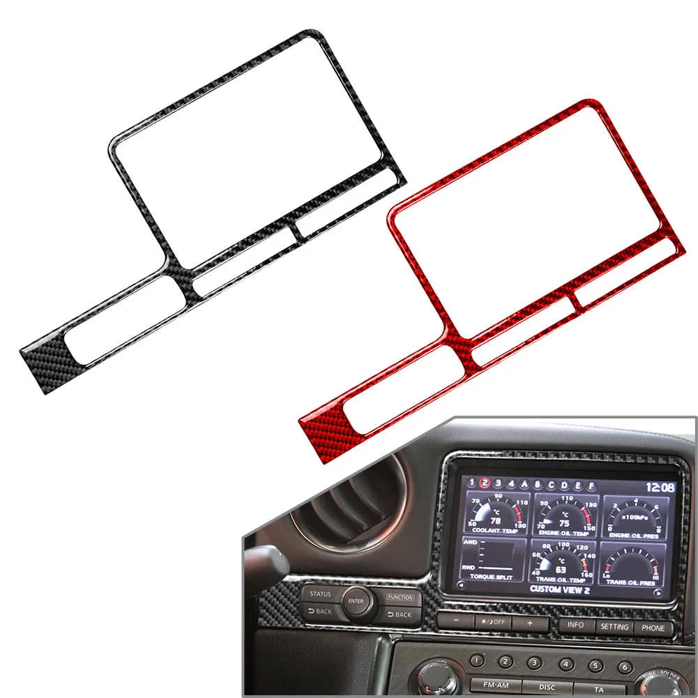 

Car GPS Navigation Panel Cover Trim Decoration Sticker For Nissan GTR R35 2008 2009 2010 2011 2012 2013 2014 2015 2016 LHD Only