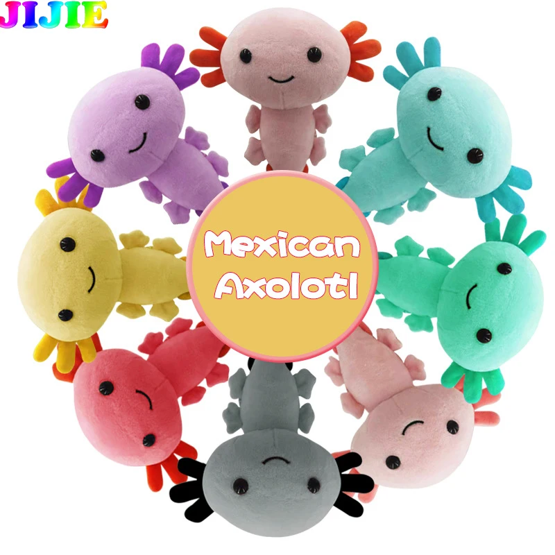 

Кавайная Мексиканская плюшевая игрушка Axolotl, мультяшное милое животное, мягкая плюшевая кукла, детский день рождения, искусственное украше...