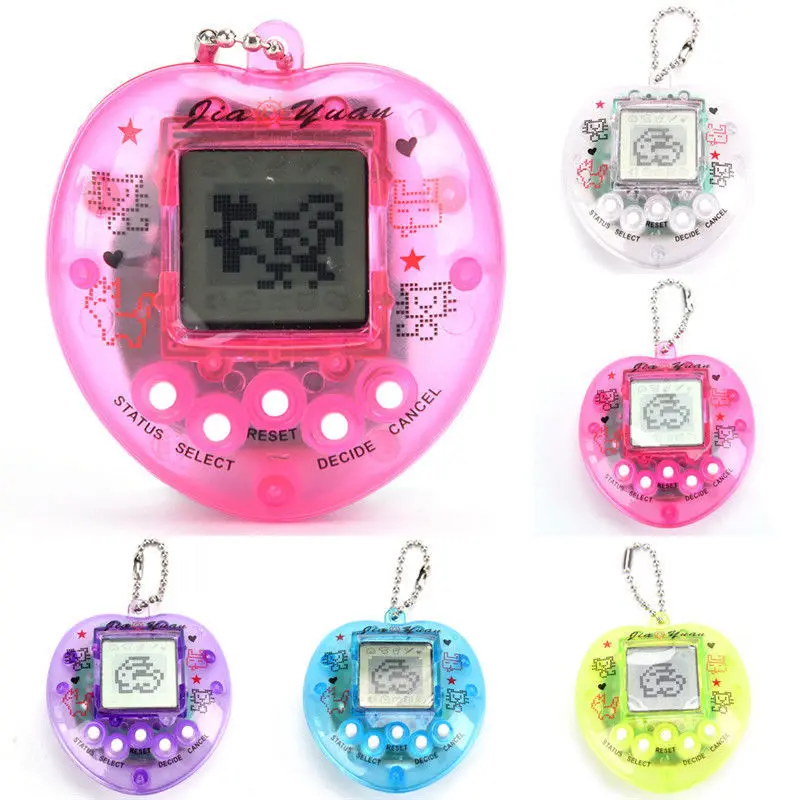 Tamagotchi-juego electrónico transparente para mascotas, Juguetes Divertidos de píxel, nostálgicos, 49 mascotas en una, ciber Digital Virtual, 1 unidad/5 piezas