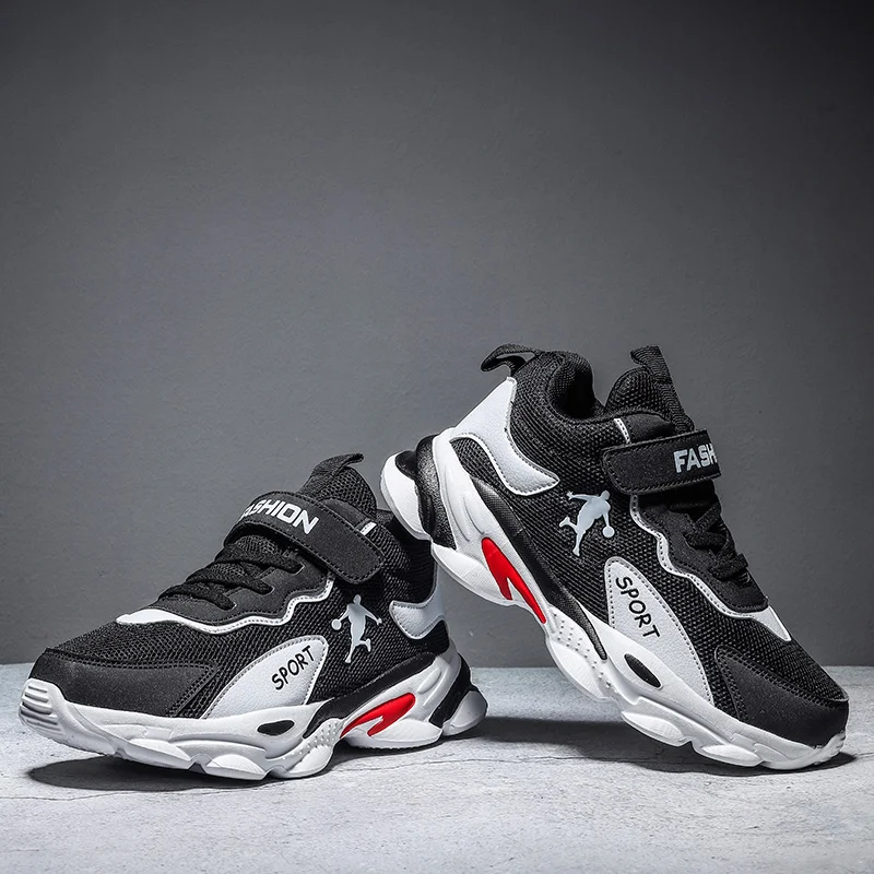 Brand New Kids Shoes Breathable Mesh Sport Shoes Running Shoes Lightweight Boys Sneakers Children's Basketball Shoes Size 29-40