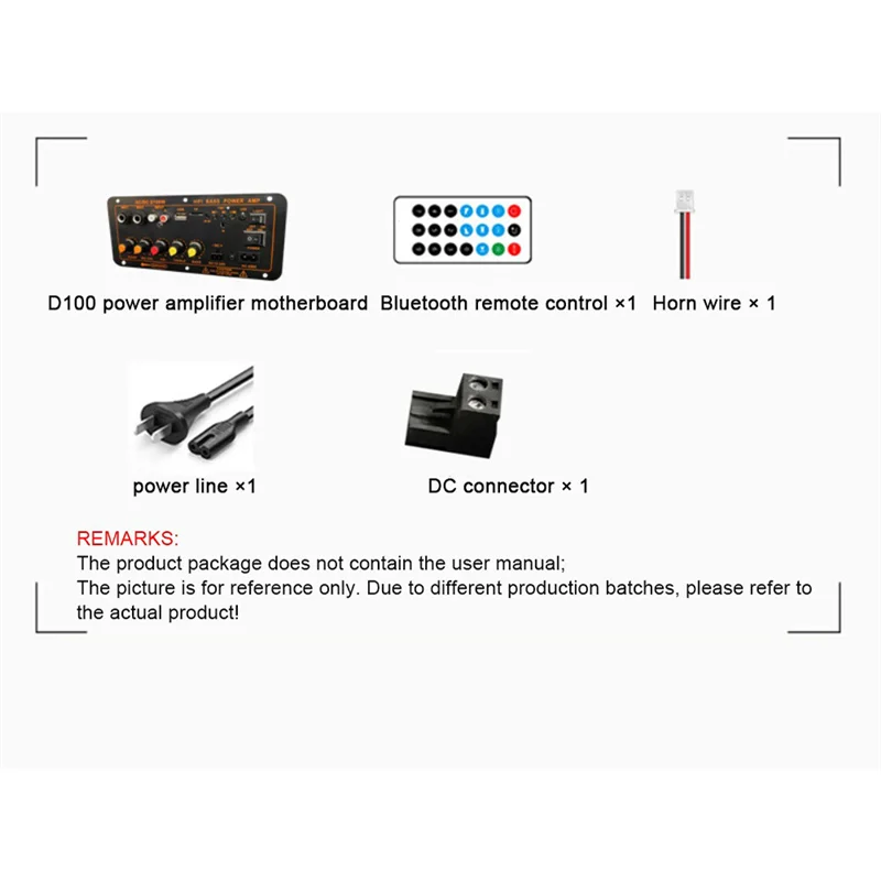 Плата усилителя мощности Bluetooth FM 5 0 100 Вт-300 Вт