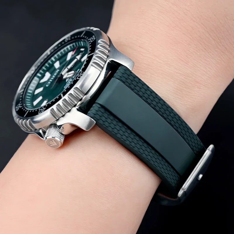 Универсальный ремешок из фторкаучука для Breitling, новый Super Ocean Avenger, сменный мужской спортивный водонепроницаемый ремешок для часов, браслет 20 мм 22 мм (art.: 3920d04bea79c) - 3920d04bea79c