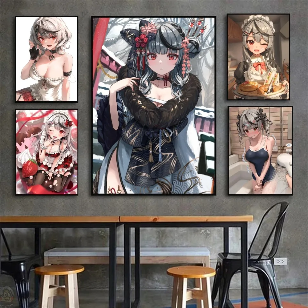 H-Hololive sakaaa Хлоя плакат наклейки фотография Декор игровая комната подарки Kawaii HD