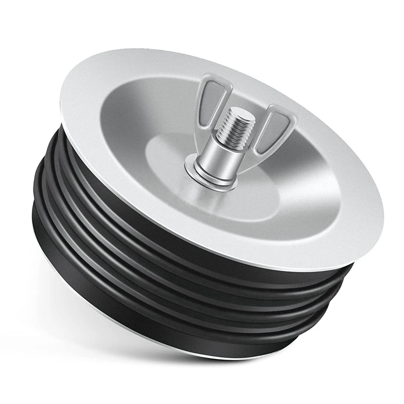 

Steel Mechanical Test Plug 4Inch,Sturdy Sewer Cleanout Cap With Galvanized Screw And Wing Nut Fit For Most Pipe Sink Pool