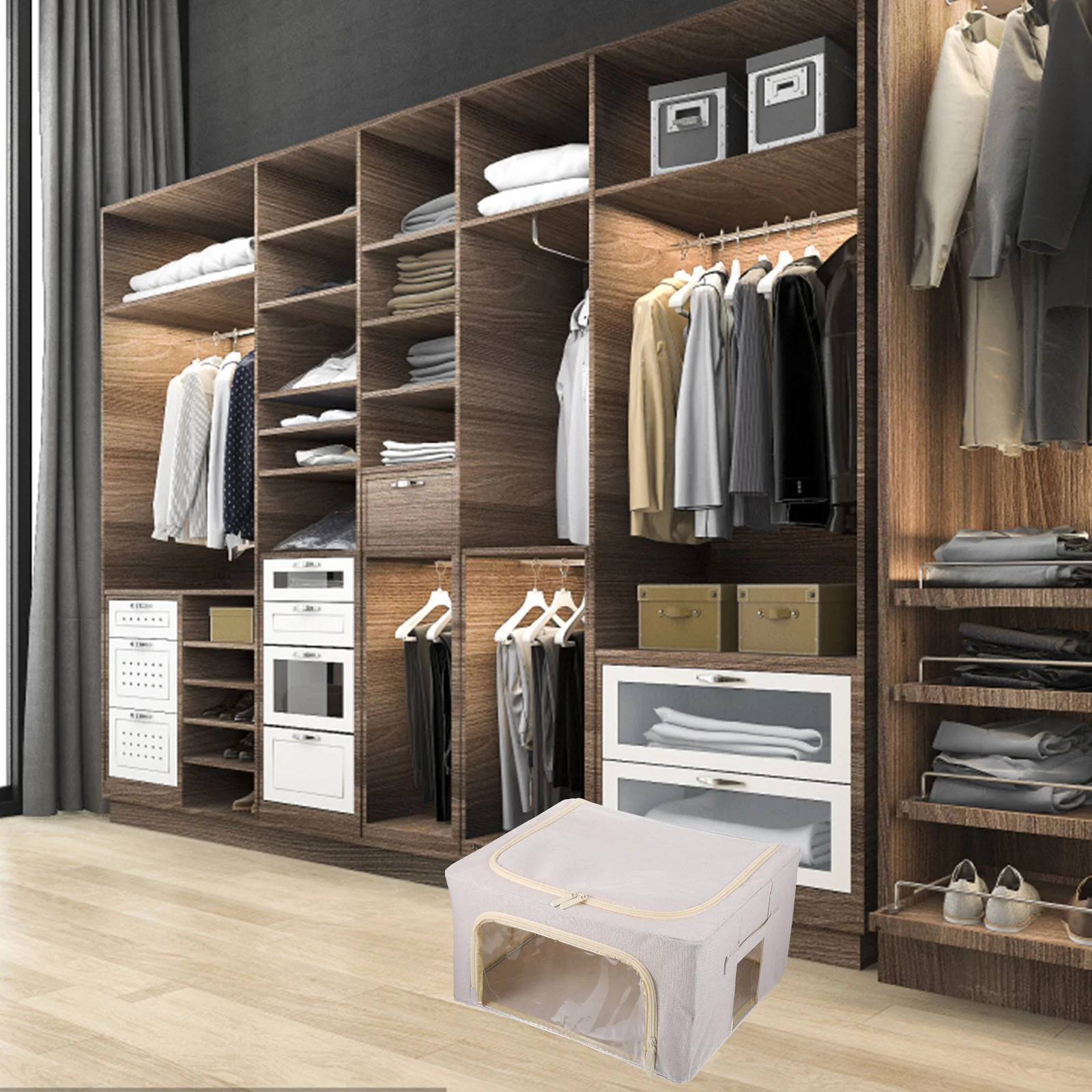 Ящик для хранения игрушек ручки с обеих сторон сумки свитеров защита от моли