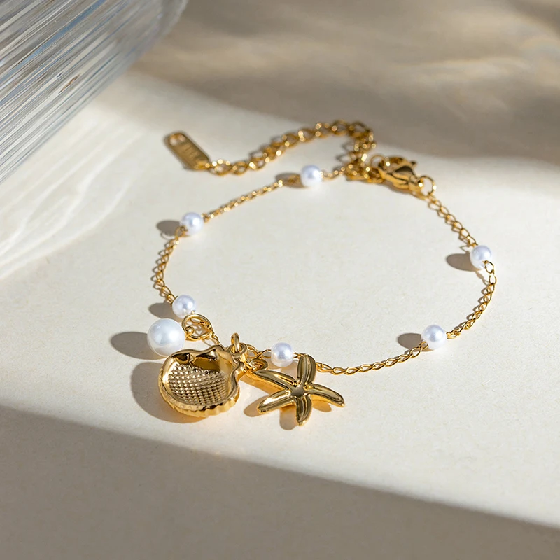 Дизайнерский Позолоченный Браслет Из Нержавеющей Стали Для Женщин С Подвеской В