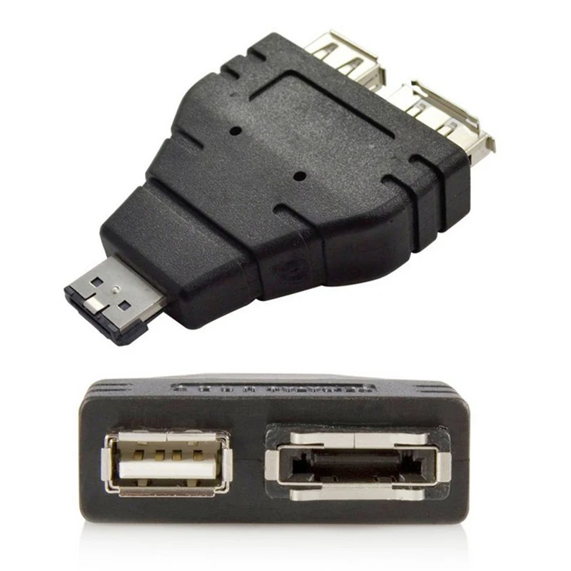 

Combo Power eSATA over eSATA to eSATA USB USB 2.0 Splitter Adapter Converter for Laptop notebook