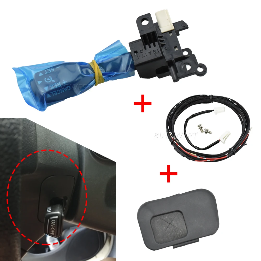Фото 84632-34011 Переключатель круиз-контроля для Toyota Corolla 2006-2009 с накладкой на руль 45186-12010 45186-02080 45186-02110 №5