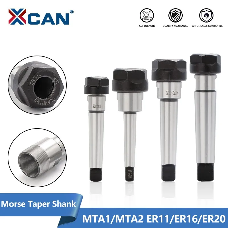 

XCAN Tool Holder MTA1/MTA2/MTA3 Morse Taper Shank ER11 ER16 ER20 Tool Holder Collet Chuck CNC Milling Machine Lathe Holding Tool