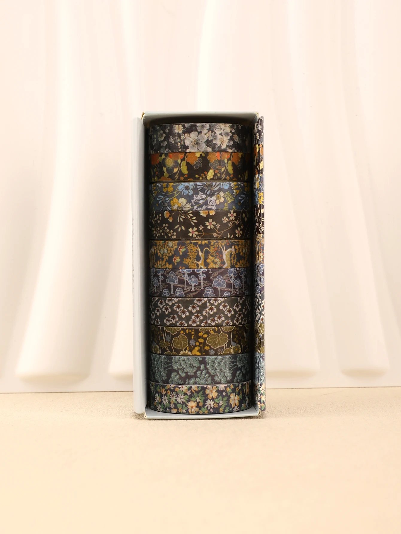 

10 Рулонов/коробка, Винтажный Цветочный Принт, Канцелярские Принадлежности, Декоративная Клейкая Лента Для Скрапбукинга