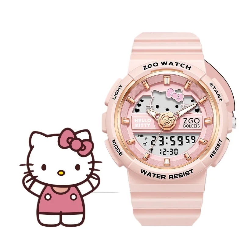 Часы HelloKitty Sanrio с героями мультфильмов водонепроницаемые милые красивые для