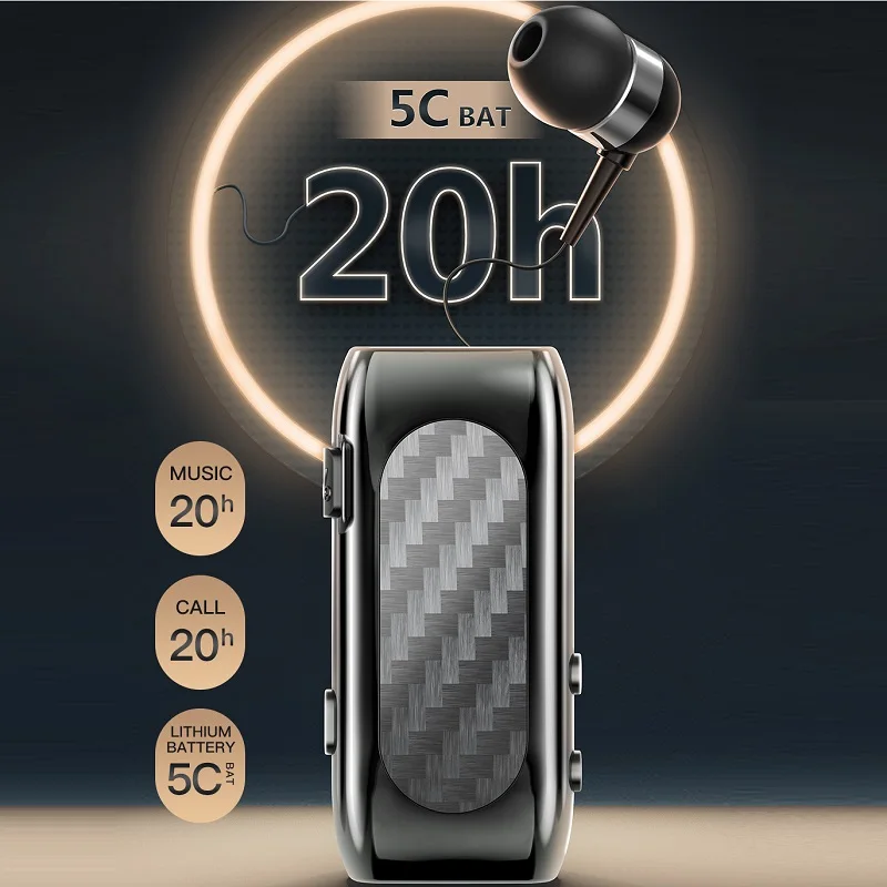 

Hot Sale K56 Mini Bluetooth Headset BT5.2 Call Remind Vibration Sport Clip Driver Auriculares Earphone PK F920 F990 F2 F1 F5 PRO