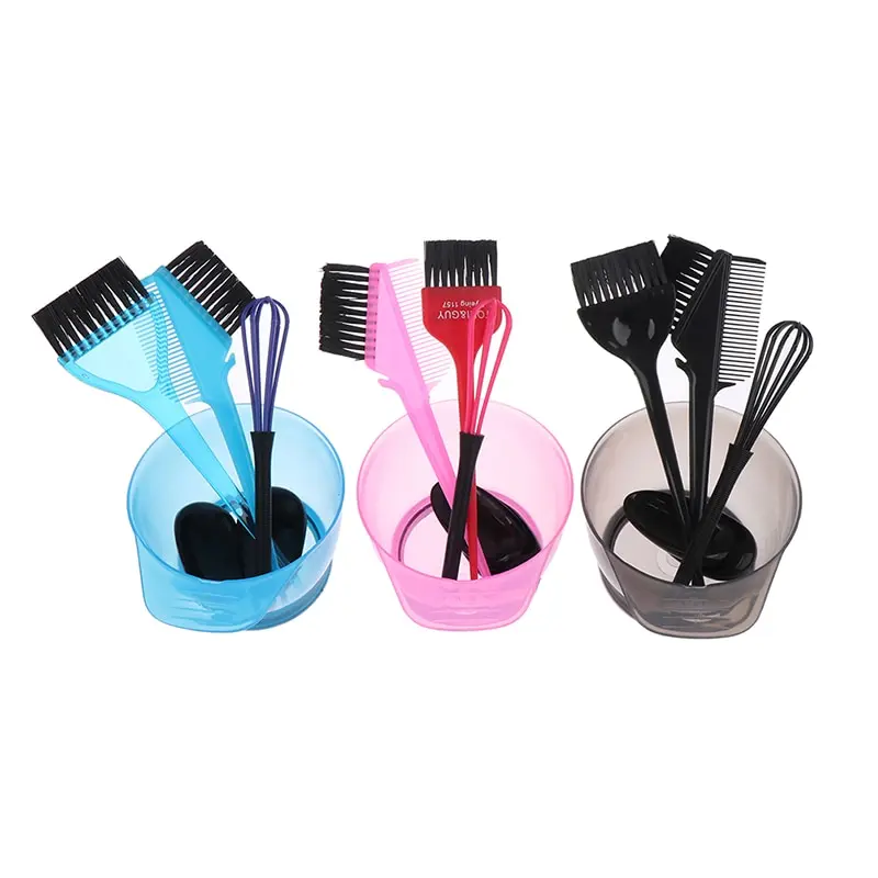 Brush Bowl Set With Ear Caps Dye Mixer Hair Tint Dying Coloring Applicator Hairdressing Styling Accessorie