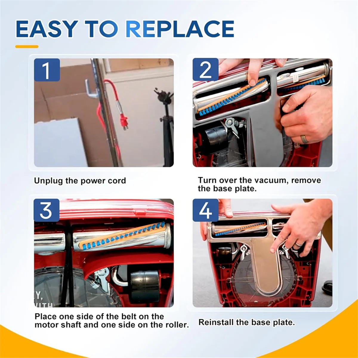 6 шт. вакуумный ремень 30563B круглые ремни для пылесоса вертикальный Sanitaire Eureka стиль