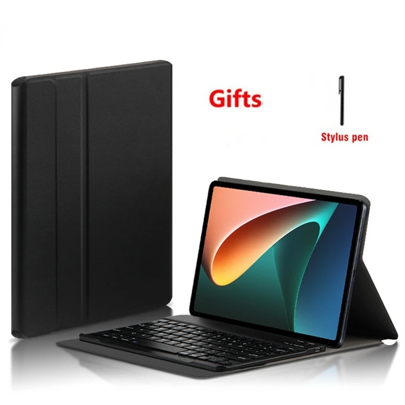 

Чехол Keybaord для Xiaomi MiPad 5 2021, чехол с Bluetooth-клавиатурой для Xiaomi Mi Pad 5 Mipad 5 Pro, чехол для беспроводной клавиатуры + пленка + ручка