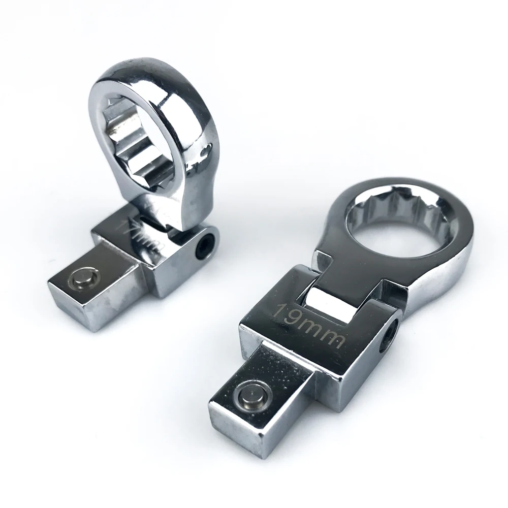 Портативный гаечный ключ с трещоткой вращающийся на головка гаечного ключа °