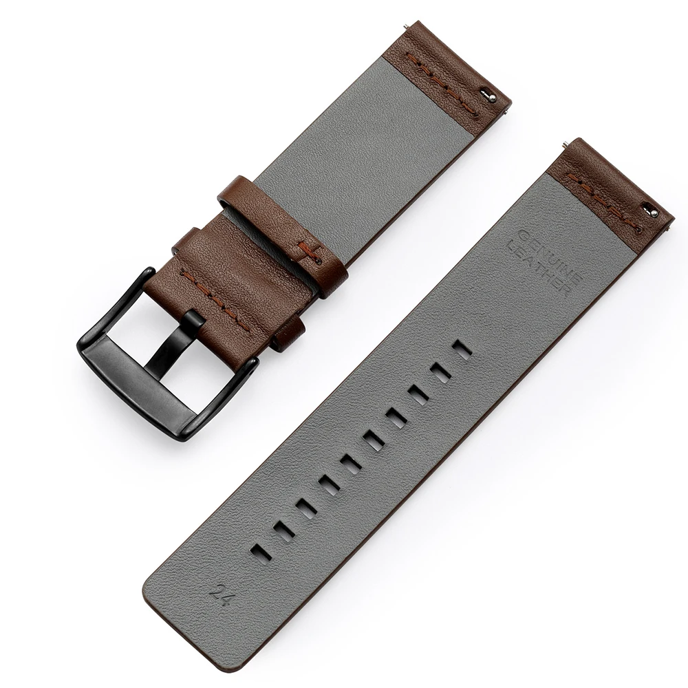 For Garmin Venu2 Plus Venu 2 2S Wrist Band 18mm 20mm 22mm Leather Watchband Strap Vivoactive 3 4 4S Forerunner 245 645 Band images - 6