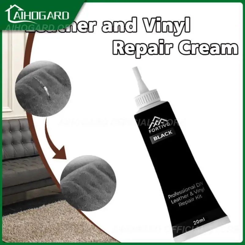 

Black Leather and Vinyl Repair cream Furniture Couch Car Seats Sofa J.acket Maintenance Shoes Leather Refinish Repair Cream