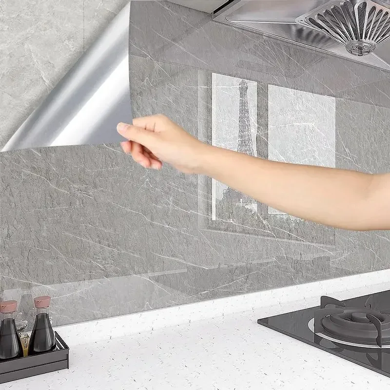 Матовые Мраморные Наклейки На Стену Золотисто-белые Столешницы