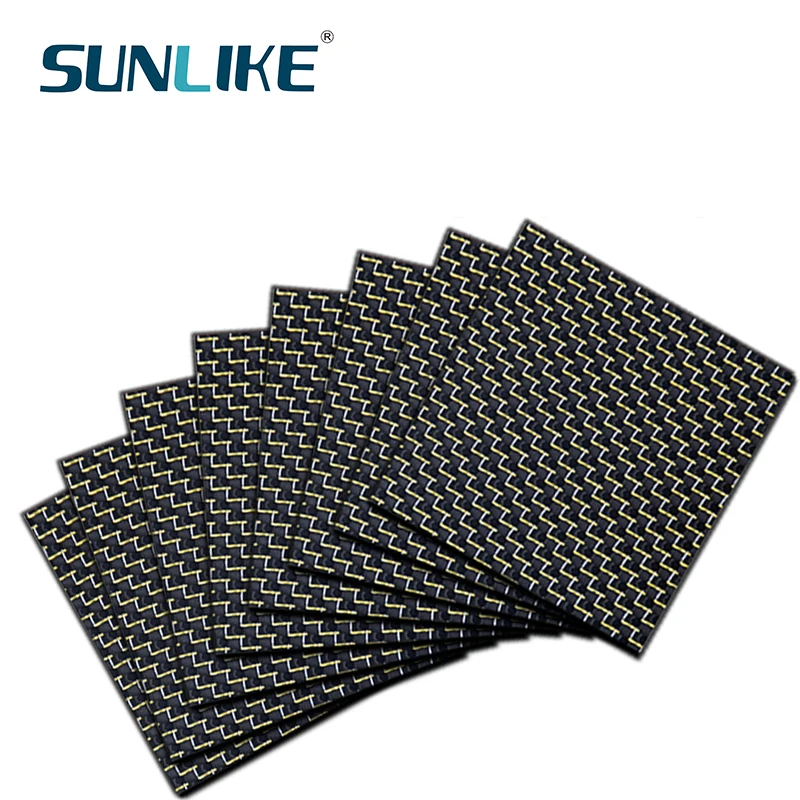 400x500 мм гладкий глянцевый матовый толщина 3,0-6,0 мм 100% углеродное волокно лист Золото 3K цветная углеродная пластина