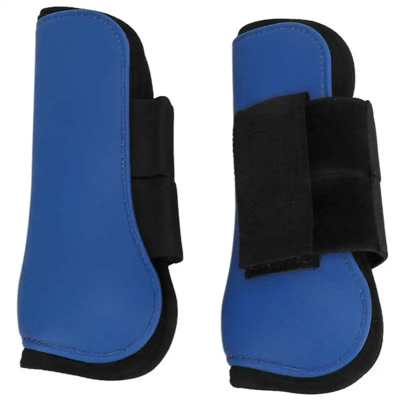 

Horse Protection Boots Wearable PU Shell Horse Leg Protector Adjustable Straps for Jumping