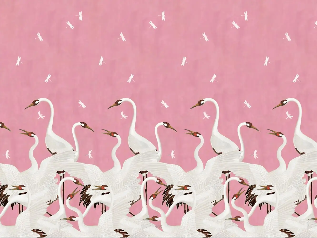 beibehang 3D обои из натуральных материалов синие красные журавли