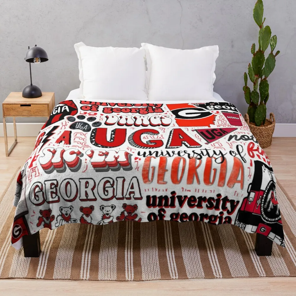 

UGA Throw Blanket blanket with fur designer blankets