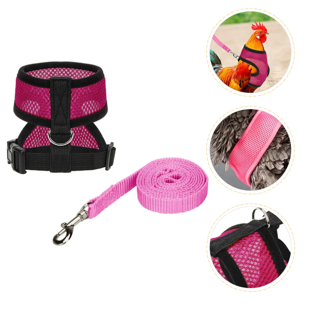 

Harness Hen Vest Leash Pet Chicken Cat Traction Safety Dog Harnesseswalkingsmall Bag Saddle Puppy Straptraining Belts Rope