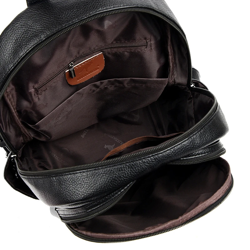 Кожаные женские рюкзаки модный женский рюкзак женская сумка на плечо школьная