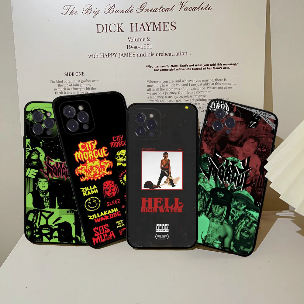 C-City M-Morgue Zillakami Phone Case Silicone Soft for iphone 16 15 14 13 12 11 Pro Mini XS MAX Plus X Cover