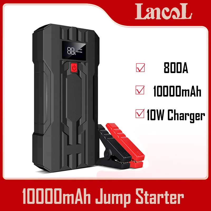 

S303 10000mAh Jump Starter 12V Portable Power Bank External Battery 800A Starting Device Car Battery Starter Booster
