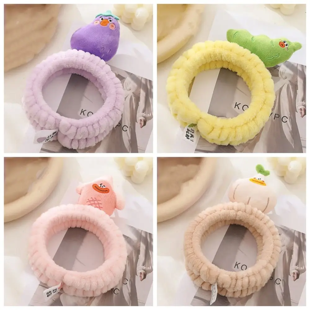 Мягкая эластичная повязка для волос мытья лица милая звезда коралловый флис 3D ПП